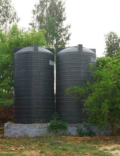 Overhead storage tanks